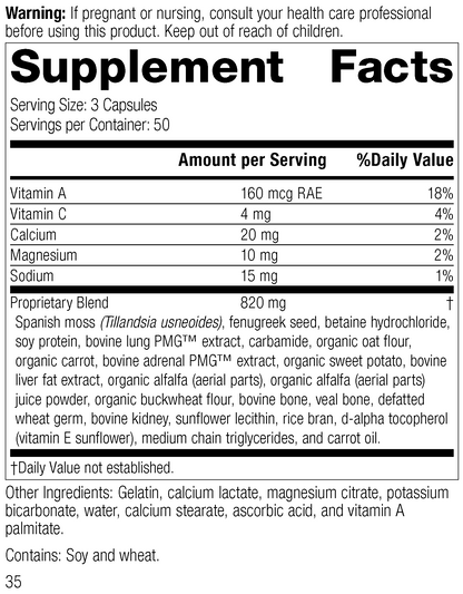 Allerplex®, 150 Capsules, Rev 34 Supplement Facts