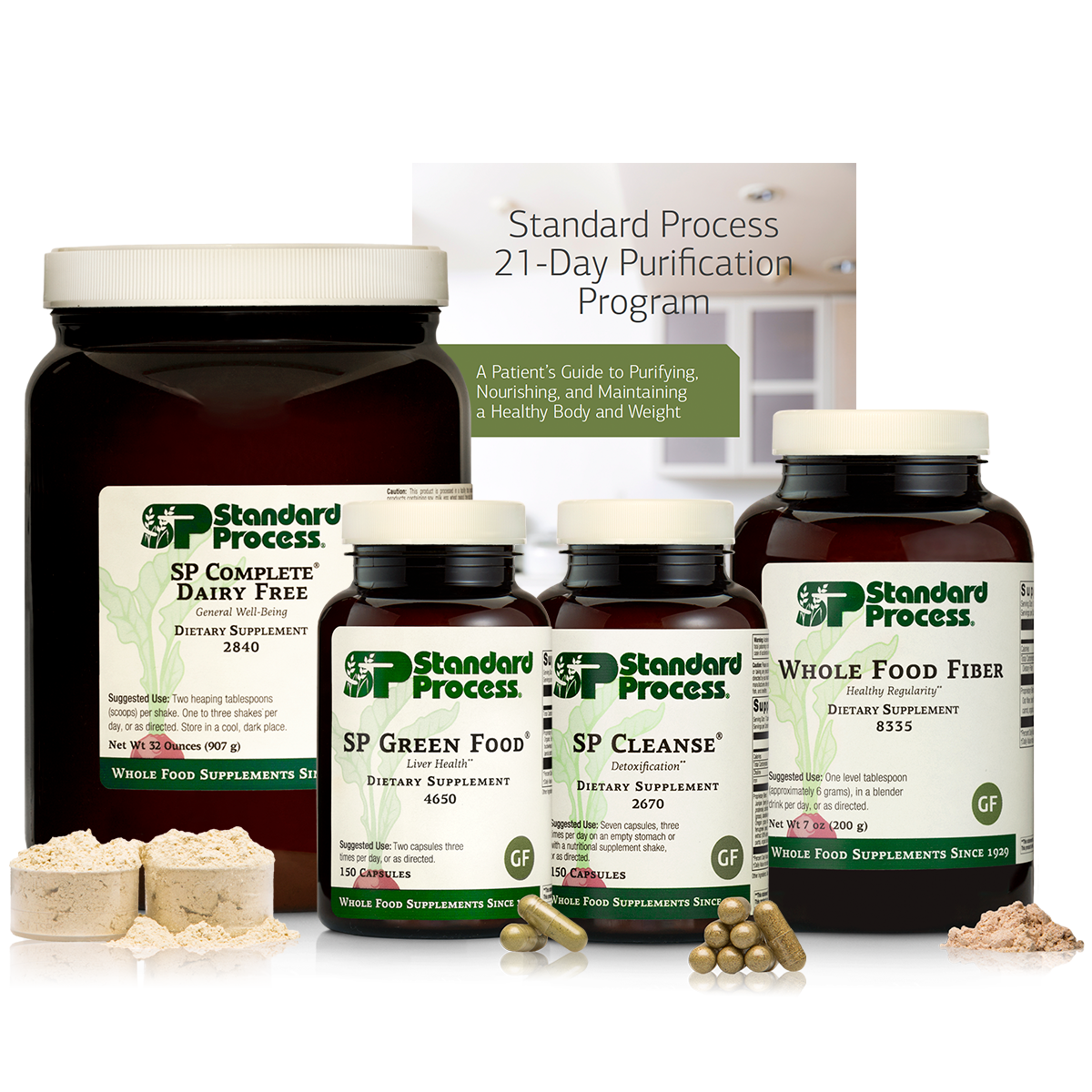 Purification Product Kit with SP Complete® Dairy Free and Whole Food Fiber, SP Complete Dairy Free and Whole Food Fiber