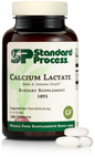 An image of a bottle of Calcium Lactate, 180 tablets.