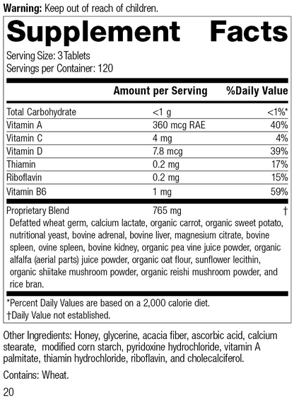 Catalyn, 360 tablets, Supplement Facts