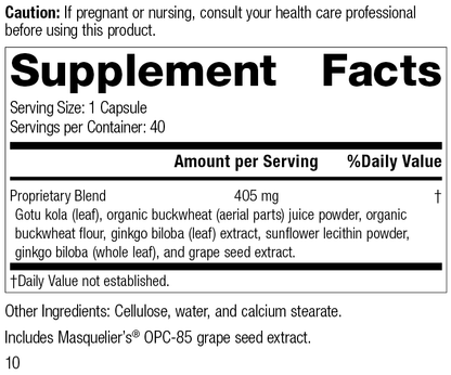 Ginkgo Synergy®, Rev 10 Supplement Facts