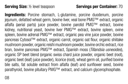 supplement fact label