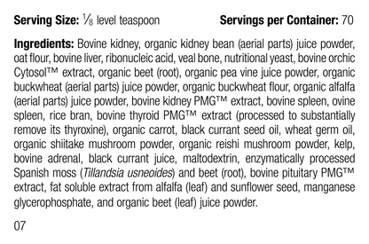 Canine Renal Support, 30 g, Rev 07 Supplement Facts