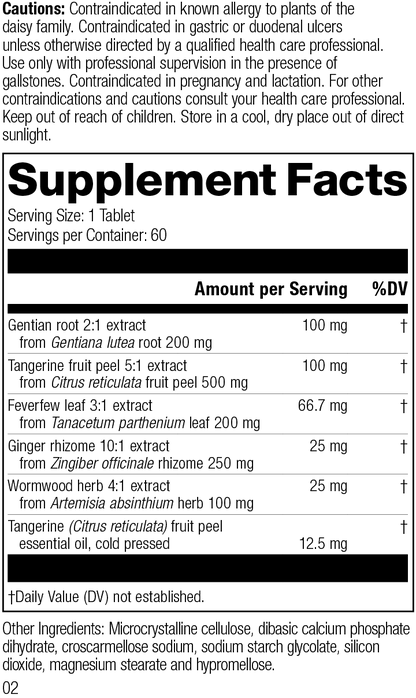 DiGest Forte, 60 Tablets, Rev 02 Supplement Facts